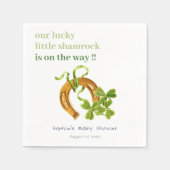 Serviette En Papier Joli Shamrock  St Patrick's Day Baby shower (Devant)