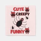 Serviette En Papier Joli Spider Ghost Funny Halloween (Devant)