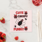 Serviette En Papier Joli Spider Ghost Funny Halloween (En situation)