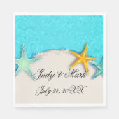 Serviette En Papier Joli Starfish Summer Beach Papier serviettes (Devant)