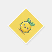 Serviette En Papier Joli thème citron (Coin)