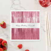 Serviette En Papier Joli Tinsel De Glam Rose (En situation)