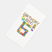 Serviette En Papier Jolie 6e anniversaire Cadeau 6 ans Bâtiment de l'é (Coin)