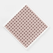 Serviette En Papier jolie affiche violette et rose motif (Coin)