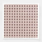 Serviette En Papier jolie affiche violette et rose motif (Devant)