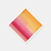 Serviette En Papier Jolie aquarelle rose orange (Coin)