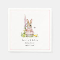 Jolie Baby shower Bunny vintage pour fille