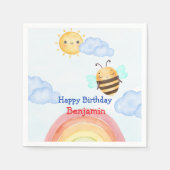 Serviette En Papier Jolie bee bee bee fête d'anniversaire (Devant)