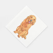 Serviette En Papier Jolie chiot Golden Retriever Chien Party (Coin)