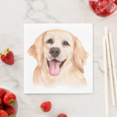 Serviette En Papier Jolie chiot Golden Retriever Chien Party (En situation)
