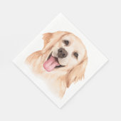 Serviette En Papier Jolie chiot Golden Retriever Chien Party (Coin)