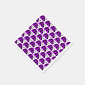 Serviette En Papier Jolie coccinelle violette  (Coin)