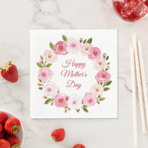 Serviette En Papier Jolie courge Rose Pastel Aquarelle