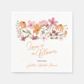 Serviette En Papier Jolie douche de mariée champêtre bohème petite fle (Devant)