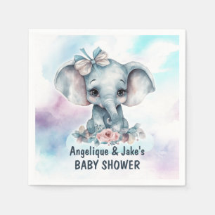 Serviette En Papier Jolie douche pour bébé garçon éléphant