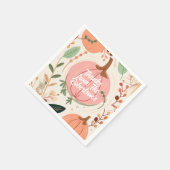 Serviette En Papier Jolie Earty Citrouille Foliage Thanksgiving Party (Coin)