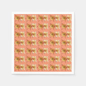 Serviette En Papier Jolie et élégante Lily Flower Photo Conçu (Devant)