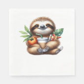 Serviette En Papier Jolie fentes pour bébé avec café Citrouille et crê (Devant)