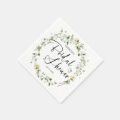 Serviette En Papier Jolie Fête de Mariage Fleur des Champs (Coin)