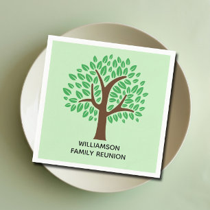 Serviette En Papier Jolie fête de réunion de famille sur mesure avec u