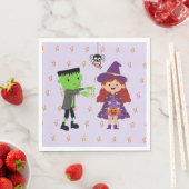 Serviette En Papier Jolie fête des enfants Halloween (En situation)