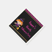 Serviette En Papier Jolie fête d'Halloween sorcière fille Halloween (Coin)