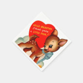Serviette En Papier Jolie fête vintage Valentine cerne (Coin)
