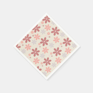 Serviette En Papier jolie fleur de girly rose