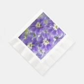 Serviette En Papier Jolie florale de Delphinium violet (Coin)