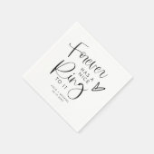 Serviette En Papier JOLIE Forever Has a Nice Ring to It Engagement (Coin)