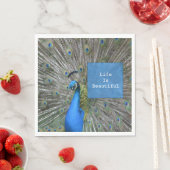 Serviette En Papier Jolie Kauai Peacock (En situation)