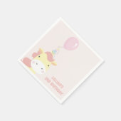 Serviette En Papier Jolie licorne (Coin)
