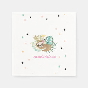 Serviette En Papier Jolie machine à dormir, Étoiles, Princesse