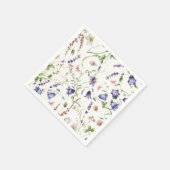 Serviette En Papier Jolie Papillons Fleuraux Mariage Shower (Coin)