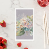 Serviette En Papier Jolie Pastel Hydrangea Serviettes d'hôtes (En situation)