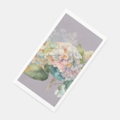 Serviette En Papier Jolie Pastel Hydrangea Serviettes d'hôtes (Coin)