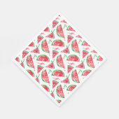 Serviette En Papier Jolie pastèque à l'aquarelle (Coin)