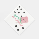 Serviette En Papier Jolie Pastèque qui a un an dans une Pastèque (Coin)
