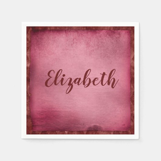 Serviette En Papier Jolie personnalisation violette (Devant)