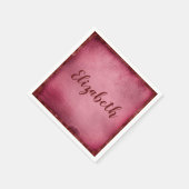 Serviette En Papier Jolie personnalisation violette (Coin)