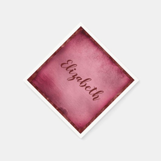 Serviette En Papier Jolie personnalisation violette (Coin)
