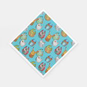 Serviette En Papier Jolie petite chouette design (Coin)