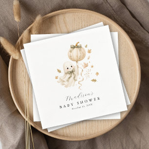 Serviette En Papier Jolie petite fête de bébé fantôme citrouille Boo