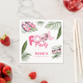 Serviette En Papier Jolie Pink Pool Party Fille Anniversaire (En situation)