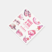 Serviette En Papier Jolie Piscine Rose Fête Été Filles Anniversaire (Coin)
