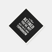 Serviette En Papier jolie retraite, drôle de retraite, drôle de retrai (Coin)