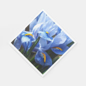 Serviette En Papier Jolie serviette bleue en iris (Coin)