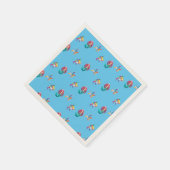 Serviette En Papier Jolie Sirène requin arc-en-ciel fête d'anniversair (Coin)