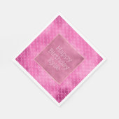 Serviette En Papier Jolie sirène rose fille (Coin)