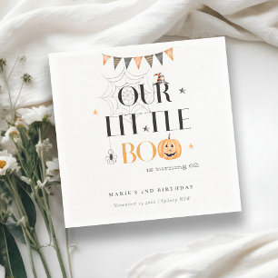 Serviette En Papier Jolie Toile d'Araignée de Citrouille de Halloween 